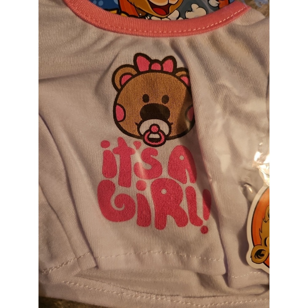 Teddy Mountain It's A Girl!  T Shirt For Stuffed Animal Bear Large - Picture 2 of 2